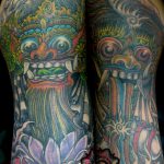 traditional tattoo, modern color tattoo, suku suku tatau