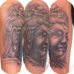 modern tattoo - black and grey - suku suku tatau- buddha