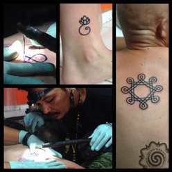 traditional tattoo, hand tapping, bali tattoo