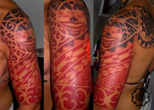 tribal color tattoo, suku suku tatau