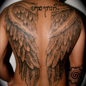 wings tattoo - black and grey - suku suku tatau