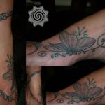 flower tattoo - modern tattoo - suku suku tatau