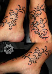 leaf tribal tattoo, suku suku tatau