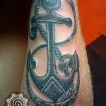anchor tattoo - black and grey - suku suku tatau
