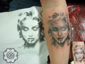 modern tattoo - portrait tattoo - suku suku tatau