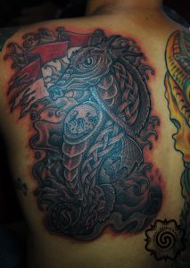 dragon tattoo - modern tattoo - suku suku tatau