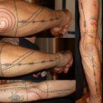 mentawai tattoo, traditional tattoo, hand poking