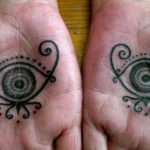 eye tribal tattoo , suku suku tatau