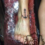 anchor tattoo, hand poking