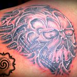 skull tattoo color, suku suku tatau