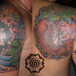 fish tattoo, letter tattoo, suku suku tatau